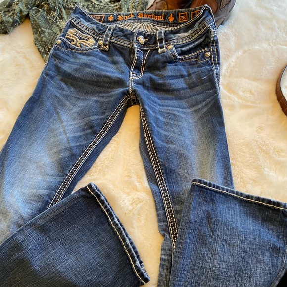 🛑SOLD🛑Rock Revival Jeans size 28 - Picture 5 of 8